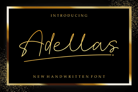 Adellas: A Script Font That Elevates Branding Projects