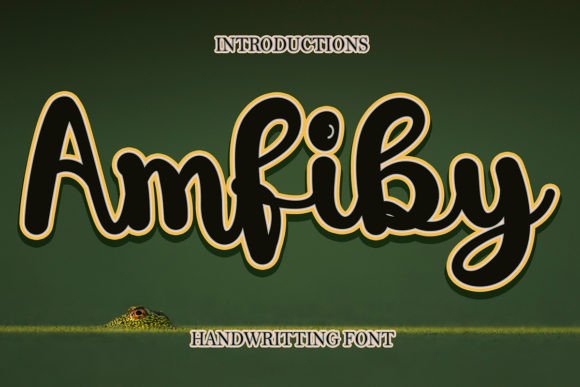 Amfiby: The Handwritten Typeface That Brings Your Craft to Life