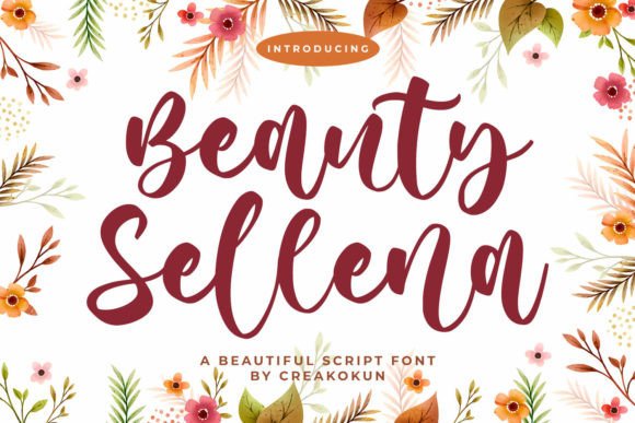 Beauty Sellena: A Script Font for Elegant Branding