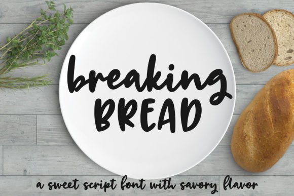 Breaking Bread Font for Branding and Design
