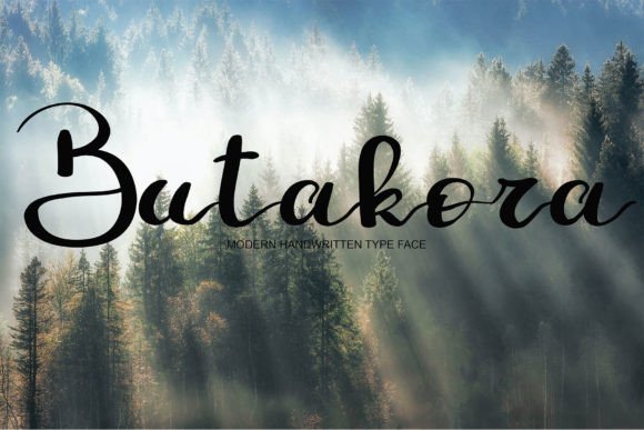 Butakora: A Handwritten Typeface for Modern Editorial Design