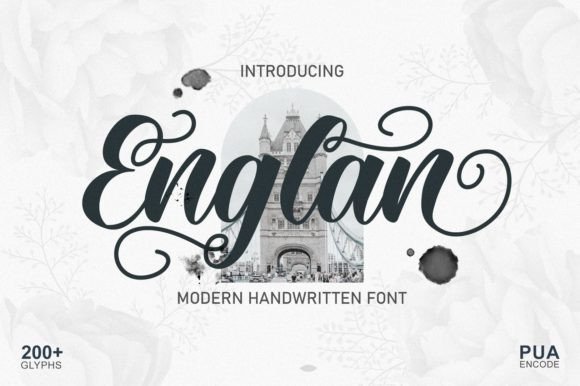 Englan Script Font for Handmade Creations
