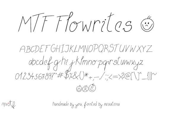 Flowrites: A Cheerful Handwritten Font for Web Design