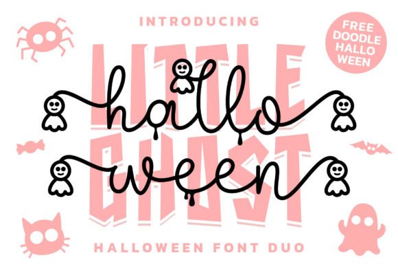 Halloween Ghost Duo: A Playful Typeface for Seasonal Design