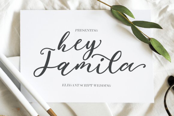 Hey Jamila: A Modern Script Font for Handmade Creations