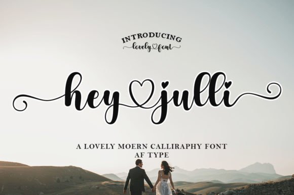 Hey Julli: A Romantic Script Font for Web Design