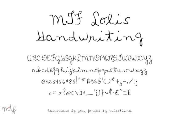 Loli s Handwriting for Branding Projects