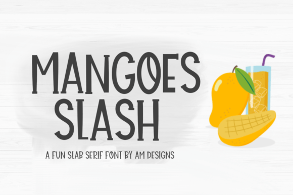 Mangoes Slash: A Handwritten Font for Editorial Elegance