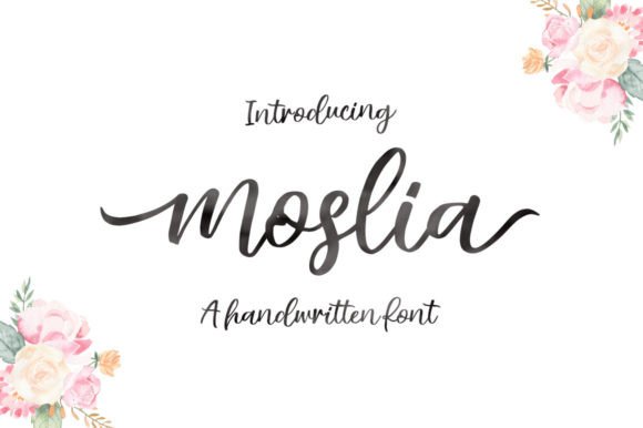 Moslia: A Modern Script Font for Elegant Editorial Designs