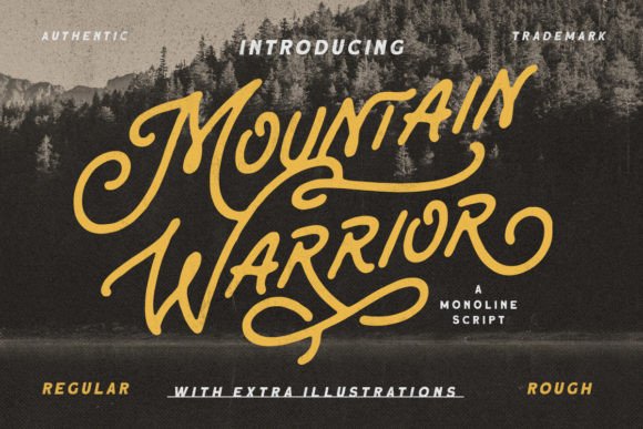 Mountain Warrior: A Retro Script Font for Bold Campaigns