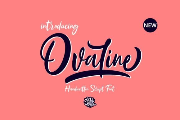 Ovaline: A Modern Script Typeface for Editorial Design