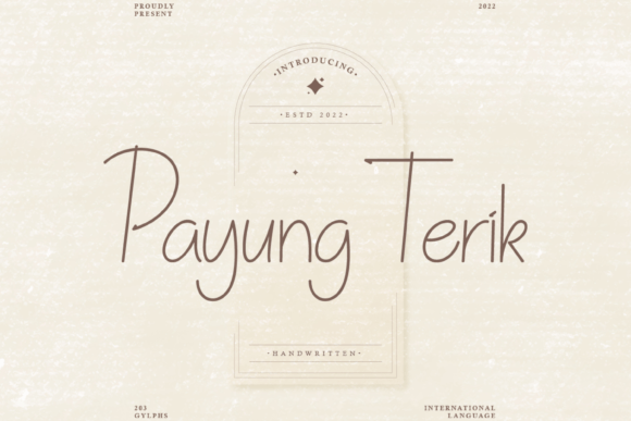 Payung Terik: The Perfect Script Amp Typeface for Digital Branding