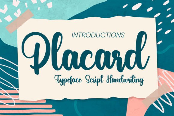 Placard: A Handwritten Font for Creative Makers