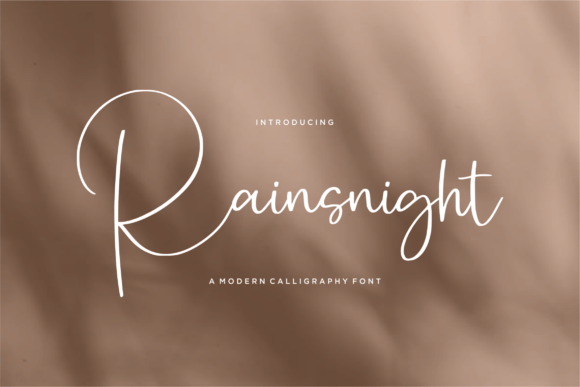 Rainsnight: The Perfect Modern Calligraphy Font for Handmade Brands