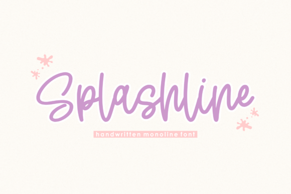 Splashline Handwritten Font for Craft Creations