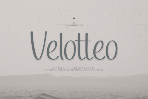 Velotteo: A Handwritten Font for Modern Editorial Design